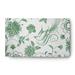 White 60 x 36 x 0.12 in Indoor/Outdoor Area Rug - Alcott Hill® Bahja Floral Machine Woven Chenille Indoor/Outdoor Area Rug in Green/Chenille, | Wayfair