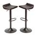 Ivy Bronx Corianna Patio Bar Stool in Black | 34 H x 15 W x 15 D in | Wayfair F078C7274A354508B96C48931E6CFC34