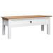 Red Barrel Studio® Arold Coffee Table Sofa End Table w/ Drawer Solid Wood Pine Panama Range Wood in White | 17.7 H x 39.4 W x 23.6 D in | Wayfair