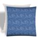 East Urban Home 17" X 17" Blue & White Zippered Swirl Throw Indoor Outdoor Pillow Polyester/Polyfill blend | 17 H x 17 W x 2.5 D in | Wayfair