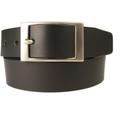 Mens Quality Leather Belt Made in UK, 1 3/8" Wide (35mm) Black - (BD000435BLK-30-34) S