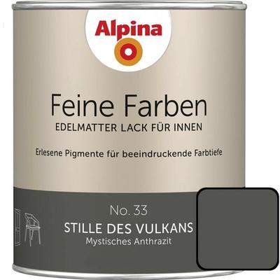 Alpina - Feine Farben Lack No. 33 Stille des Vulkans anthrazit edelmatt 750 ml Buntlacke