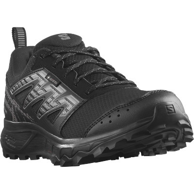 Wanderschuh SALOMON "WANDER GORE-TEX W", Gr. 40,5, schwarz, Synthetik, Textil, sportlich, Schuhe, wasserdicht, Trailrunn