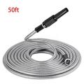 ALL-CARB Stainless Steel Metal Garden Water Hose Pipe 25/50/75/100FT Flexible Lightweight