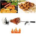 Miumaeov Stainless Steel Grill Rotisserie Kit Charcoal Grill Electric BBQ Rod Roast Grill