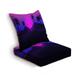 Outdoor Deep Seat Cushion Set Inspired by 80s Scene wave and retrowave music Back Seat Lounge Chair Conversation Cushion for Patio Furniture Replacement Seating Cushion