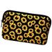 Sunflower Floral Makeup Bag Waterproof Soft Neoprene Travel Bag Zippered Storage Pouch Printing Toiletry Bag Pencil Case Organizer