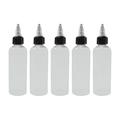 5 Pieces Paint Empty Bottle Containers Sharp Mouth Dropper Bottle with Twist Caps Leak Pointed Paint Bottle for Glue dressing ink 100ml