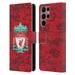 Head Case Designs Officially Licensed Liverpool Football Club Digital Camouflage Home Red Crest Leather Book Wallet Case Compatible with Samsung Galaxy S22 Ultra 5G