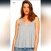 Free People Tops | Free People Lg Women's Dani Tank Top | Color: Gray | Size: L