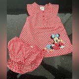 Disney Dresses | Disney Baby 18-24m Dress | Color: Red/White | Size: 18-24mb