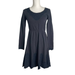 Anthropologie Dresses | Anthropologie Saturday Sunday Xs Dress Ellie Embroidered Long Sleeve | Color: Blue/Gray | Size: Xs