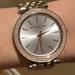 Michael Kors Accessories | Michael Kors Darci Tricolor 3 Hand Watch - Euc | Color: Gold/Silver | Size: Os