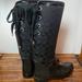 Coach Shoes | Coach Tristee Black Signature C Jacquard Rain Boots Size 6 | Color: Black | Size: 6