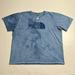 The North Face Shirts | 022 - The North Face Outdoors Blue Dyed Graphic T Shirt | Color: Blue/White | Size: L