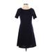 Philosophy Republic Clothing Casual Dress - A-Line: Blue Solid Dresses - Women's Size Small