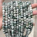 Perles rondes en pierre naturelle arbre en Agate 15 pouces brin 4 6 8 10 12mm taille au choix