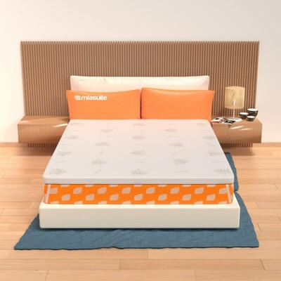 Topper aus Memory Foam 140x190 - 5 cm hoch, abziehbar, Gewebe Aloe Vera Matratzenauflage H5