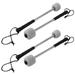 4Pcs Bass Drum Mallet Felt Head Percussion Mallets Timpani Sticks with Stainless Steel Handle White