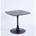 Matte black dining table mdf kitchen table modern sofa table