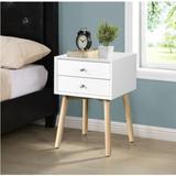 White side table mdf nightstand table rectangular top table