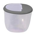 Pet Dog Food Storage Container Cat Dry Food Airtight Tank Rice Bin Sealed Can Animal Dry Food Dispenser for Baking Supplies Flour Grains gray