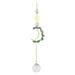 Natural Amethyst Amethyst Macadam Hollowed Out Moon Pearl Crystal Ball Wind Chimes Suncatcher