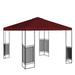 Waterproof 10 X10 Replacement Gazebo Canopy top Patio Pavilion Cover Sunshade 1/2 Tier