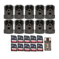 Stealth Cam Browtine 16MP Trail Camera with 32GB Memory Card and Card Reader (10-Pack)