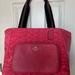 Coach Bags | Coach- Court Tote With Ruching- Pink & Coach Wallet | Color: Pink | Size: 15 1/2" (L) X 12 1/2" (H) X 5 3/4" (W)