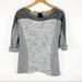 Anthropologie Tops | Anthropologie Dolan Knit Gray Colorblock Top Size Small | Color: Black/Gray | Size: S