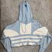 Adidas Tops | Adidas Cropped Top Hoodie | Color: Blue/White | Size: S