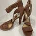 Jessica Simpson Shoes | Jessica Simpson Size 8m Brown Ankle Wrap Heels | Color: Brown | Size: 8