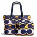 Coach Bags | Authentic Coach Getaway Linear C Print Small Packable Tote F77440 | Color: Blue/Silver | Size: 12" (L) X 8 1/4" (H) X 4" (W)