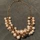 Anthropologie Jewelry | Anthropologie Bauble Pearl Cluster Collar Necklace | Color: Gold/White | Size: Os