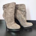 Michael Kors Shoes | Michael Kors Grey Leather Stiletto Ankle Boots Size 7 | Color: Gray | Size: 7