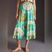 Anthropologie Skirts | Anthropologie Porridge Andria Tiered Midi Skirt | Color: Brown/Green | Size: S