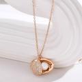 Anthropologie Jewelry | 3/$30 New! Rhinestone Shell Pearl Pendant Necklace Rose Gold Crystal Boho | Color: Gold/Red/Silver | Size: Os