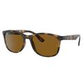 Ray-Ban RB4374 Sunglasses Havana Frame Brown Lens Polarized 56 RB4374-710-33-56