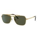 Ray-Ban RB3636 New Caravan Sunglasses Legend Gold Frame Green Lens 55 RB3636-919631-55