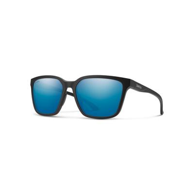 Smith Optics Shoutout Sunglasses Matte Black Frame ChromaPop Polarized Blue Mirror Lens 20230200357QG