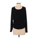 Treasure & Bond Pullover Sweater: Black Color Block Tops - Women's Size X-Small