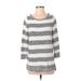 Croft & Barrow Pullover Sweater: Black Color Block Tops - Women's Size Medium
