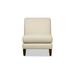 Slipper Chair - Wildon Home® Fairholme 30" W Polyester Slipper Chair Polyester in Brown/White | 35 H x 30 W x 33 D in | Wayfair