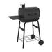 Nexgrill 17.5" Barbecue Barrel Charcoal Grill Porcelain-Coated Grates/Cast Iron/Steel in Black/Gray | 44.88 H x 17.5 W x 23.42 D in | Wayfair