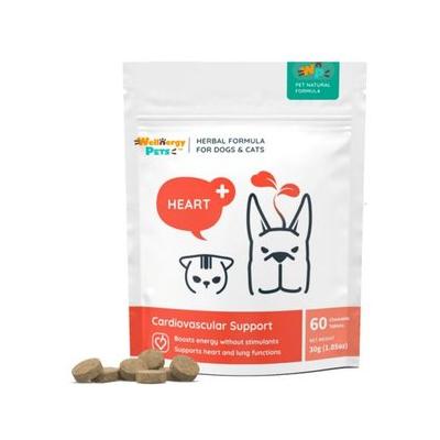 Wellnergy Pets Herbal Qbow Heart Supplement for Dogs & Cats, 60 count