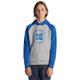 Kapuzensweatshirt DC SHOES "DC Star Pilot" Gr. 12(148-156cm), blau (heather grey, nautical blue) Kinder Sweatshirts