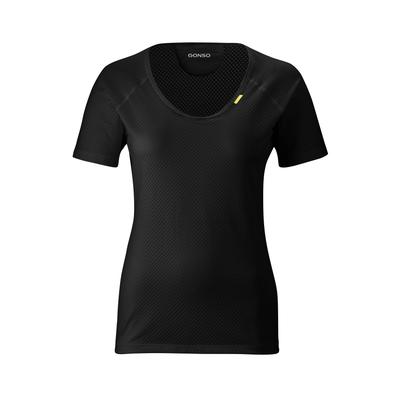 Funktionsshirt GONSO "Base Shirt W", Damen, Gr. 42, schwarz, 89% Polypropylen, 11% Elastan, Rundhals, Kurzarm, Shirts, Damen Fahrrad-Unterhemd, elastisch und atmungsaktiv, Rundhals Radshirt Image