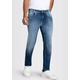 Straight-Jeans MAC "Flexx-Driver" Gr. 32, Länge 30, blau (3d authentic blue wash) Herren Jeans Straight Fit