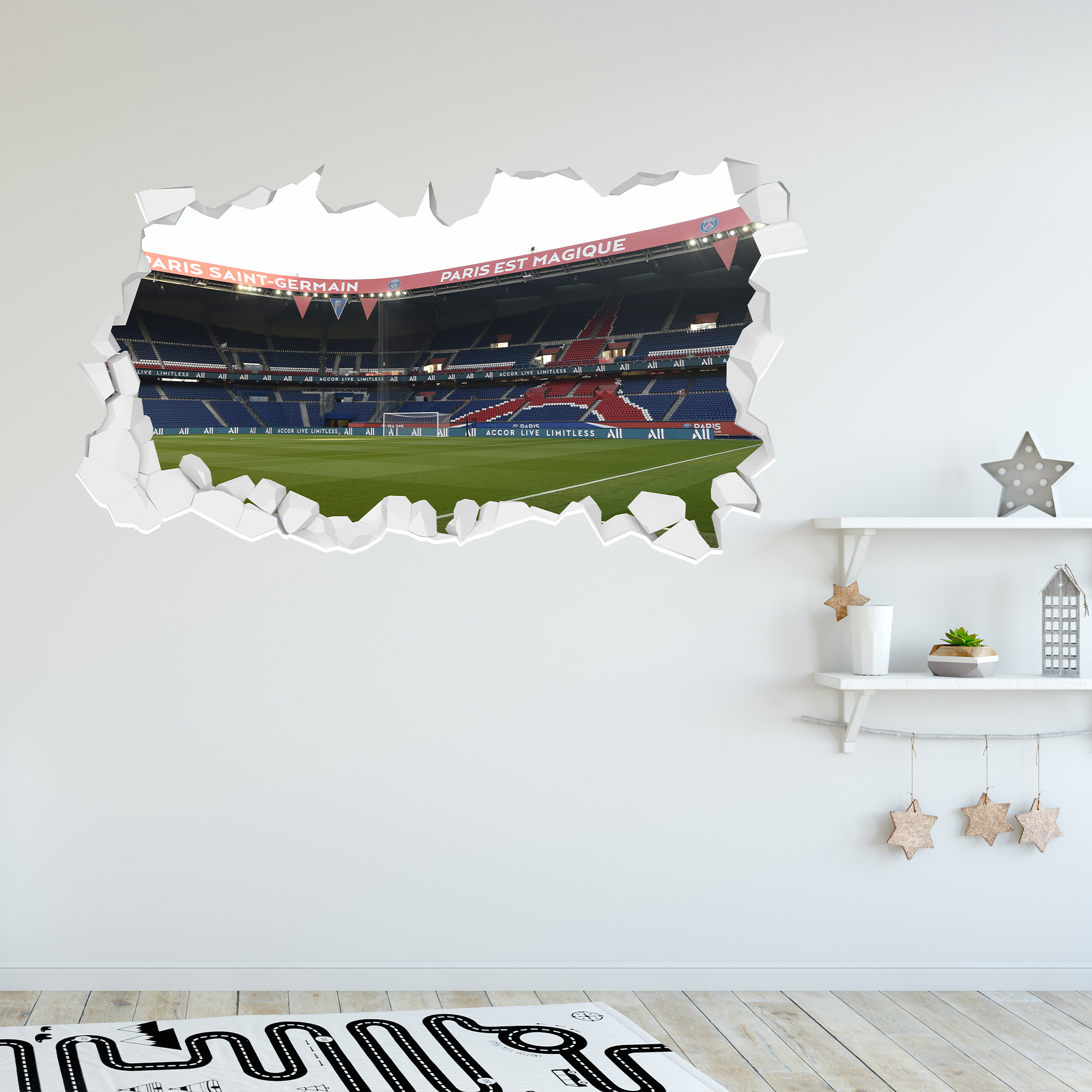 Stadium Corner Broken Wandtattoo - 120cm x 60cm Image